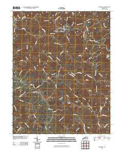 Cardwell Kentucky Historical topographic map, 1:24000 scale, 7.5 X 7.5 Minute, Year 2010