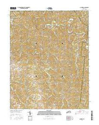Cardwell Kentucky Current topographic map, 1:24000 scale, 7.5 X 7.5 Minute, Year 2016