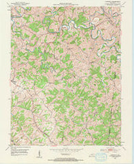Cardwell Kentucky Historical topographic map, 1:24000 scale, 7.5 X 7.5 Minute, Year 1953