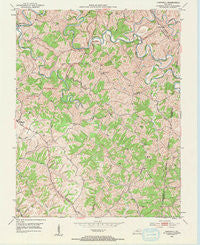 Cardwell Kentucky Historical topographic map, 1:24000 scale, 7.5 X 7.5 Minute, Year 1953