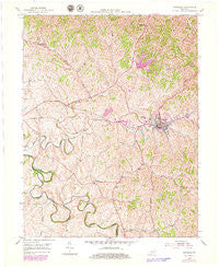 Carlisle Kentucky Historical topographic map, 1:24000 scale, 7.5 X 7.5 Minute, Year 1953