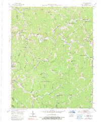Carrie Kentucky Historical topographic map, 1:24000 scale, 7.5 X 7.5 Minute, Year 1954