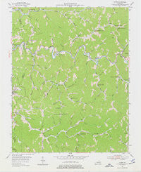 Carrie Kentucky Historical topographic map, 1:24000 scale, 7.5 X 7.5 Minute, Year 1954
