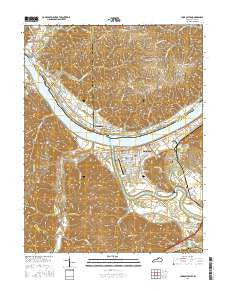 Carrollton Kentucky Current topographic map, 1:24000 scale, 7.5 X 7.5 Minute, Year 2016