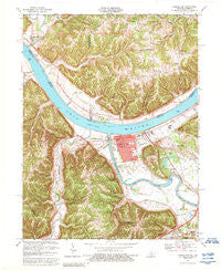 Carrollton Kentucky Historical topographic map, 1:24000 scale, 7.5 X 7.5 Minute, Year 1967