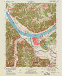 Carrollton Kentucky Historical topographic map, 1:24000 scale, 7.5 X 7.5 Minute, Year 1967