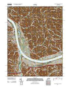 Catlettsburg Kentucky Historical topographic map, 1:24000 scale, 7.5 X 7.5 Minute, Year 2011