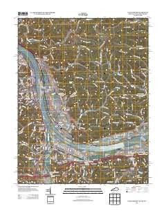 Catlettsburg Kentucky Historical topographic map, 1:24000 scale, 7.5 X 7.5 Minute, Year 2013