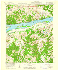 Cave In Rock Illinois Historical topographic map, 1:24000 scale, 7.5 X 7.5 Minute, Year 1958