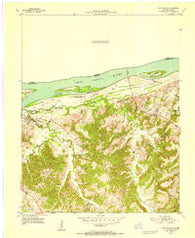 Cave In Rock Illinois Historical topographic map, 1:24000 scale, 7.5 X 7.5 Minute, Year 1954
