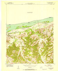 Cave In Rock Illinois Historical topographic map, 1:24000 scale, 7.5 X 7.5 Minute, Year 1954