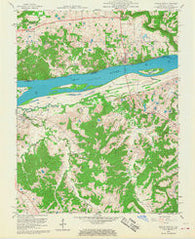 Cave In Rock Illinois Historical topographic map, 1:24000 scale, 7.5 X 7.5 Minute, Year 1958