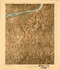 Cave In Rock Illinois Historical topographic map, 1:62500 scale, 15 X 15 Minute, Year 1925