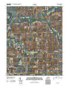 Cayce Kentucky Historical topographic map, 1:24000 scale, 7.5 X 7.5 Minute, Year 2010