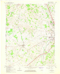 Cecilia Kentucky Historical topographic map, 1:24000 scale, 7.5 X 7.5 Minute, Year 1967