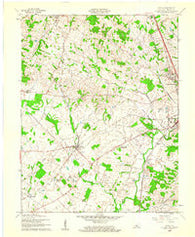 Cecilia Kentucky Historical topographic map, 1:24000 scale, 7.5 X 7.5 Minute, Year 1960