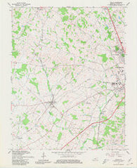 Cecilia Kentucky Historical topographic map, 1:24000 scale, 7.5 X 7.5 Minute, Year 1967
