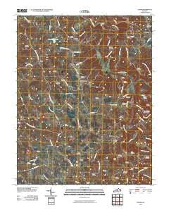Center Kentucky Historical topographic map, 1:24000 scale, 7.5 X 7.5 Minute, Year 2010