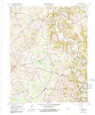 Center Kentucky Historical topographic map, 1:24000 scale, 7.5 X 7.5 Minute, Year 1961