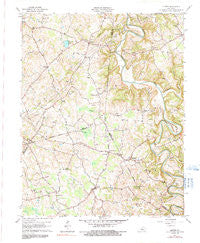 Center Kentucky Historical topographic map, 1:24000 scale, 7.5 X 7.5 Minute, Year 1961
