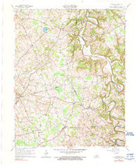 Center Kentucky Historical topographic map, 1:24000 scale, 7.5 X 7.5 Minute, Year 1961