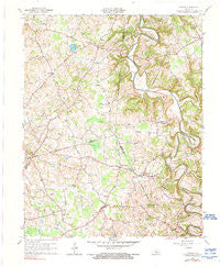 Center Kentucky Historical topographic map, 1:24000 scale, 7.5 X 7.5 Minute, Year 1961