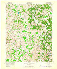 Center Kentucky Historical topographic map, 1:24000 scale, 7.5 X 7.5 Minute, Year 1961