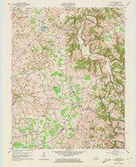 Center Kentucky Historical topographic map, 1:24000 scale, 7.5 X 7.5 Minute, Year 1961