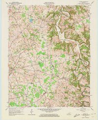 Center Kentucky Historical topographic map, 1:24000 scale, 7.5 X 7.5 Minute, Year 1961