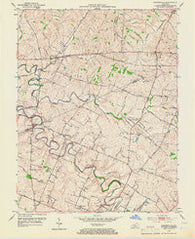Centerville Kentucky Historical topographic map, 1:24000 scale, 7.5 X 7.5 Minute, Year 1954