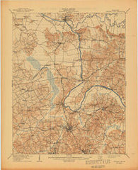 Central City Kentucky Historical topographic map, 1:62500 scale, 15 X 15 Minute, Year 1909