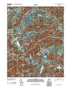 Central City East Kentucky Historical topographic map, 1:24000 scale, 7.5 X 7.5 Minute, Year 2010