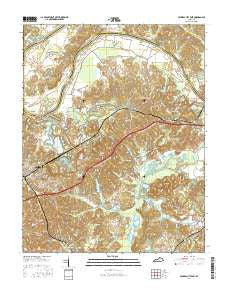 Central City East Kentucky Current topographic map, 1:24000 scale, 7.5 X 7.5 Minute, Year 2016