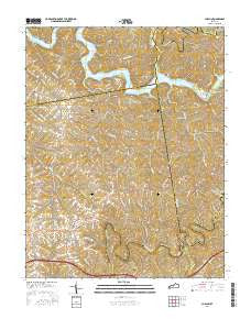 Chaplin Kentucky Current topographic map, 1:24000 scale, 7.5 X 7.5 Minute, Year 2016