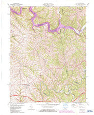 Chaplin Kentucky Historical topographic map, 1:24000 scale, 7.5 X 7.5 Minute, Year 1972