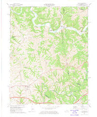 Chaplin Kentucky Historical topographic map, 1:24000 scale, 7.5 X 7.5 Minute, Year 1972