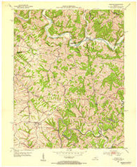 Chaplin Kentucky Historical topographic map, 1:24000 scale, 7.5 X 7.5 Minute, Year 1952