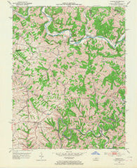 Chaplin Kentucky Historical topographic map, 1:24000 scale, 7.5 X 7.5 Minute, Year 1952