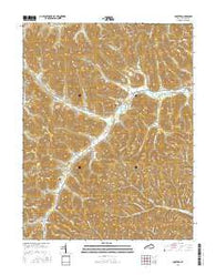 Charters Kentucky Current topographic map, 1:24000 scale, 7.5 X 7.5 Minute, Year 2016