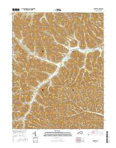 Charters Kentucky Current topographic map, 1:24000 scale, 7.5 X 7.5 Minute, Year 2016