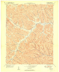 Charters Kentucky Historical topographic map, 1:24000 scale, 7.5 X 7.5 Minute, Year 1950