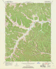 Charters Kentucky Historical topographic map, 1:24000 scale, 7.5 X 7.5 Minute, Year 1949