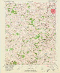 Church Hill Kentucky Historical topographic map, 1:24000 scale, 7.5 X 7.5 Minute, Year 1956