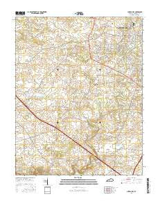 Church Hill Kentucky Current topographic map, 1:24000 scale, 7.5 X 7.5 Minute, Year 2016