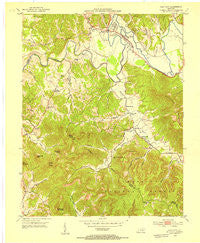Clay City Kentucky Historical topographic map, 1:24000 scale, 7.5 X 7.5 Minute, Year 1952