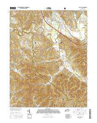Clay City Kentucky Current topographic map, 1:24000 scale, 7.5 X 7.5 Minute, Year 2016