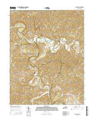 Claysville Kentucky Current topographic map, 1:24000 scale, 7.5 X 7.5 Minute, Year 2016