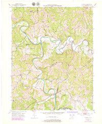 Claysville Kentucky Historical topographic map, 1:24000 scale, 7.5 X 7.5 Minute, Year 1952