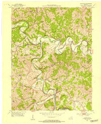 Claysville Kentucky Historical topographic map, 1:24000 scale, 7.5 X 7.5 Minute, Year 1952