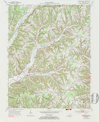 Clementsville Kentucky Historical topographic map, 1:24000 scale, 7.5 X 7.5 Minute, Year 1952